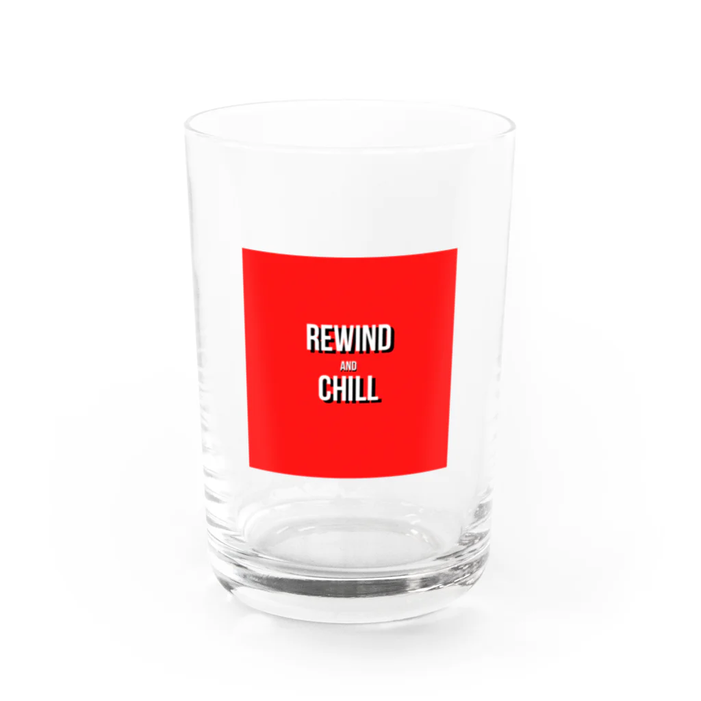 yuhdunknowvhs のREWIND AND CHILL Water Glass :front