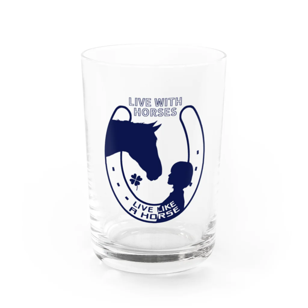 江島　達也の蹄鉄とナチュラル・ホースマンシップ Water Glass :front