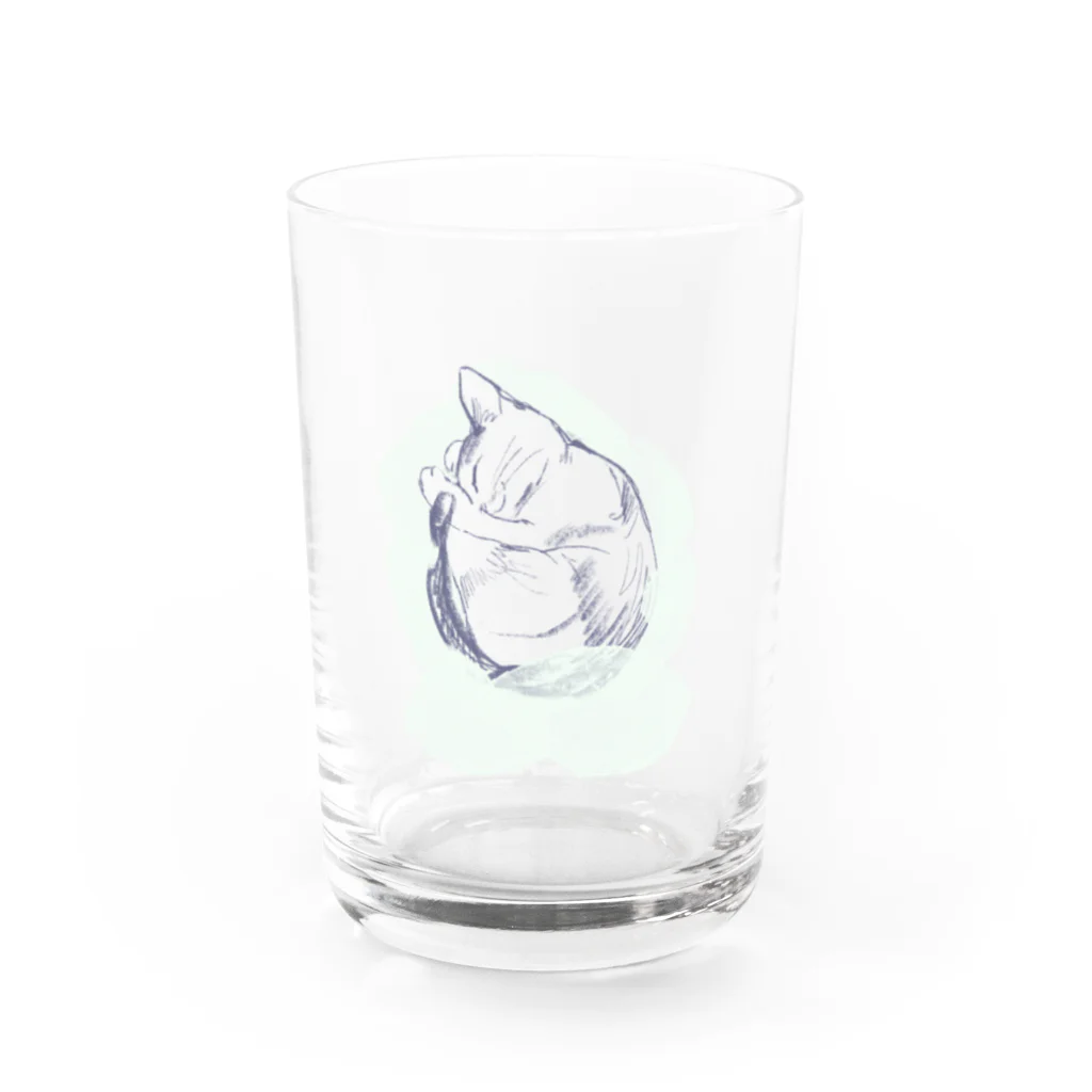 未明の毛 Water Glass :front