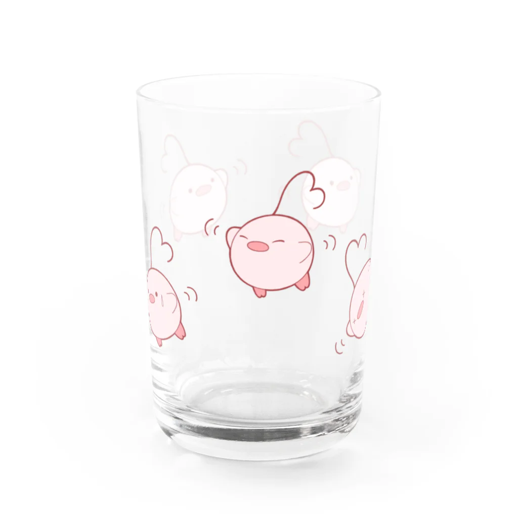 かーこのはーとり(ぴよぴよ) Water Glass :front