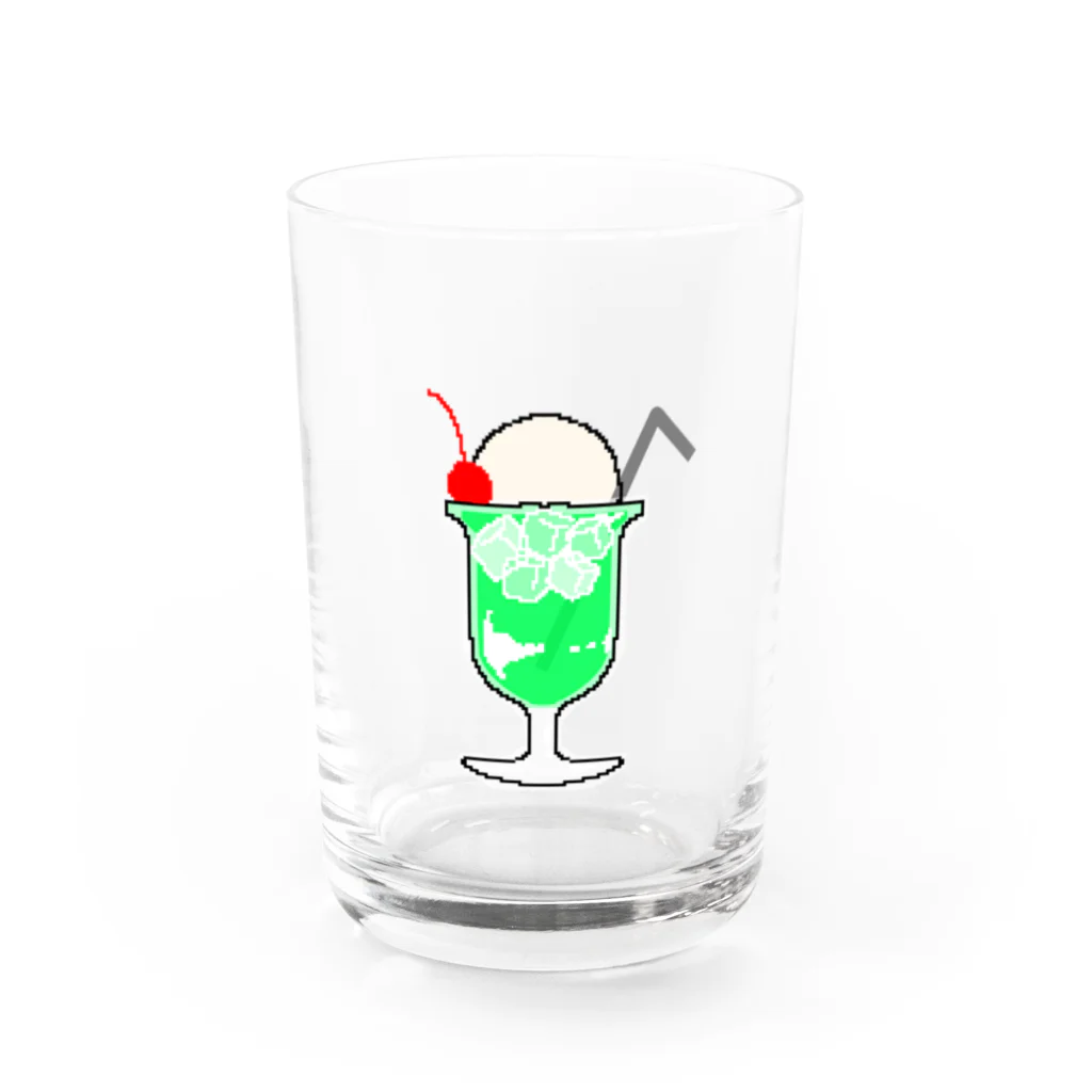 🍤🍤🍤のｸﾘｰﾑｿｰﾀﾞ Water Glass :front