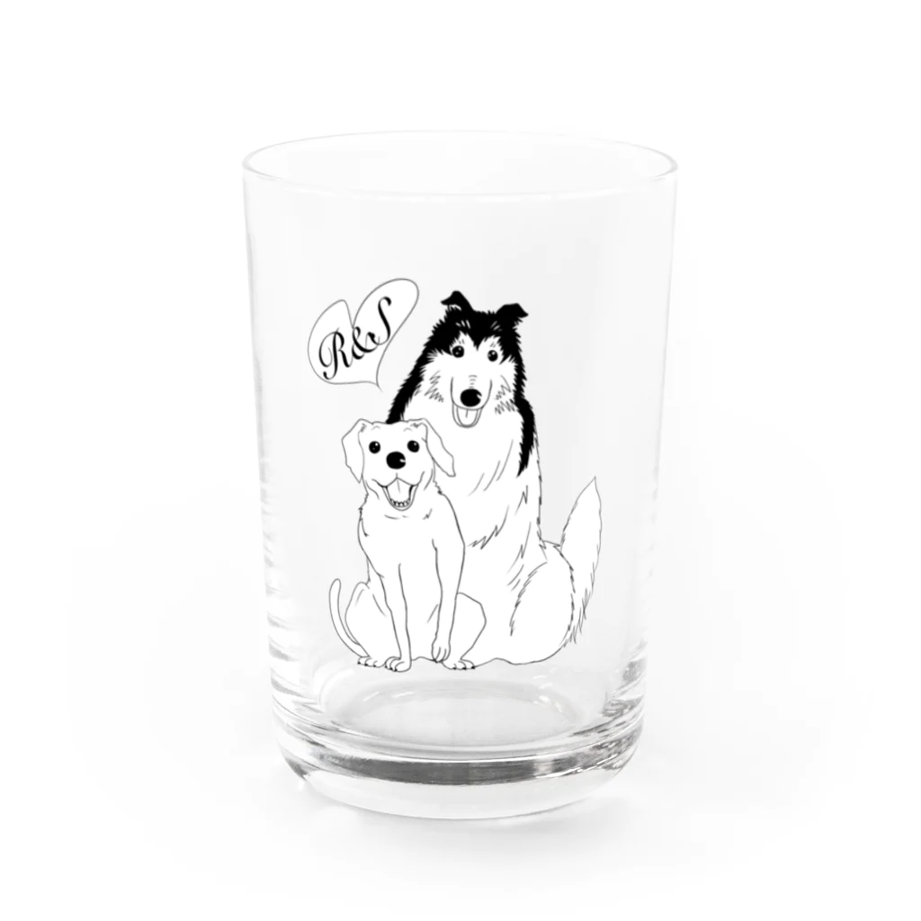 R&S  DOGのR&S dog  Water Glass :front