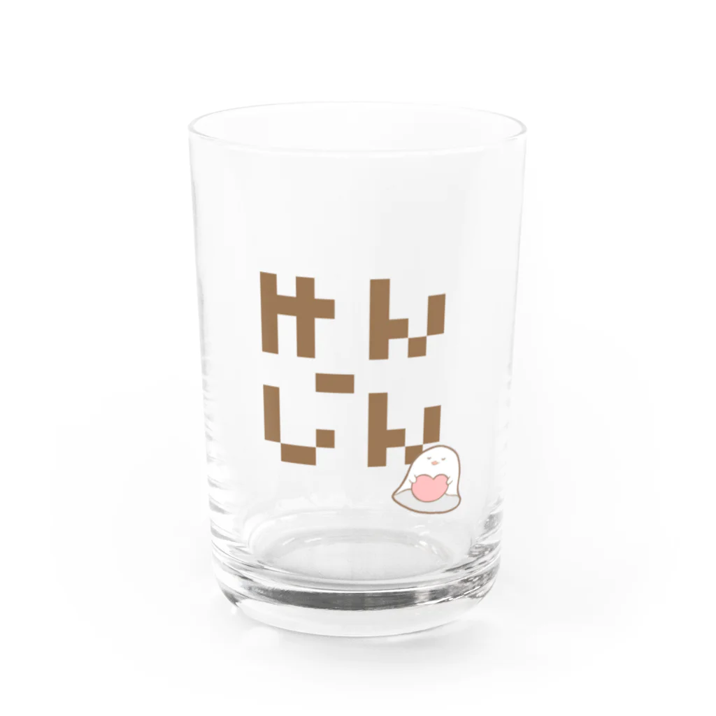 空冷ねこのけんじん Water Glass :front