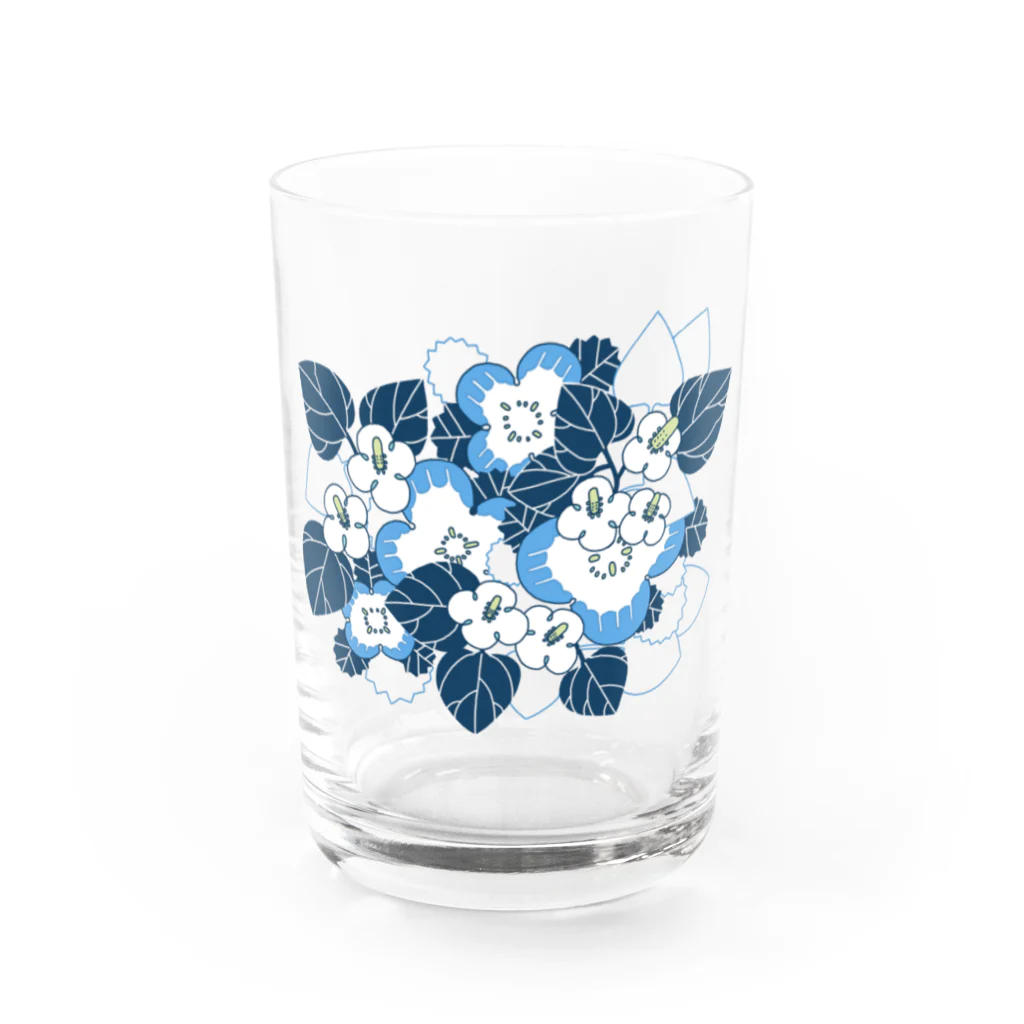 どんべべの地の春の青野草 Water Glass :front