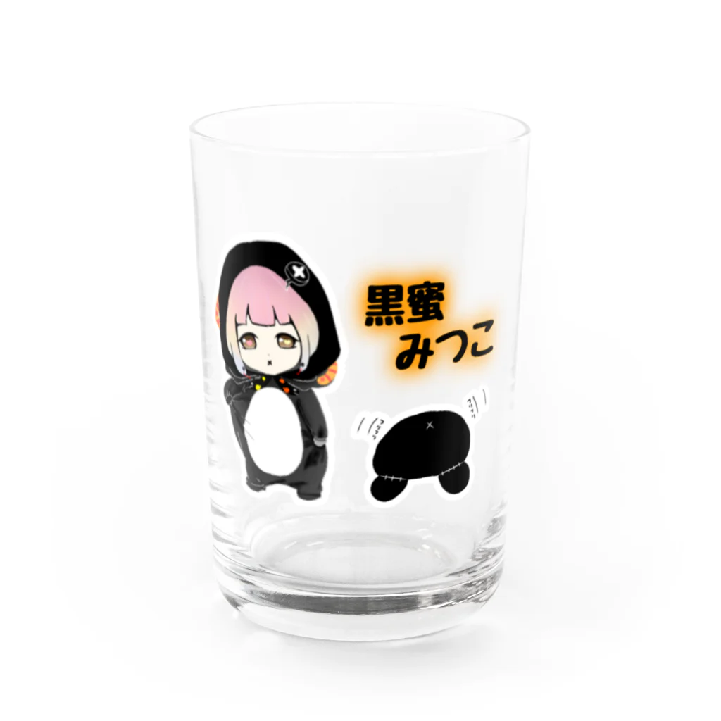 田中まり太屋の黒蜜みつこちゃん Water Glass :front