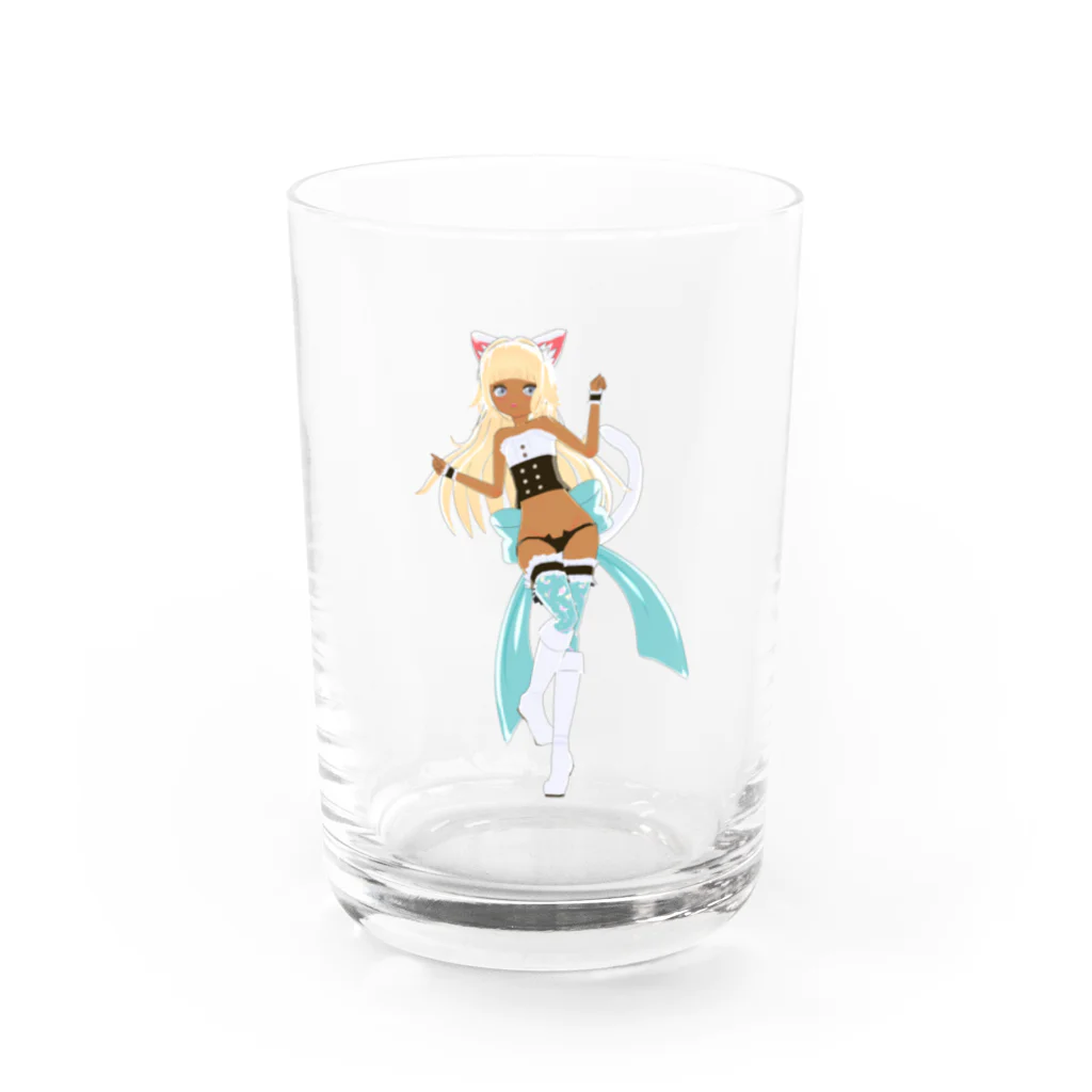 もげち🚪🐱6才のネットアイドル男の娘のるんるんもげち Water Glass :front