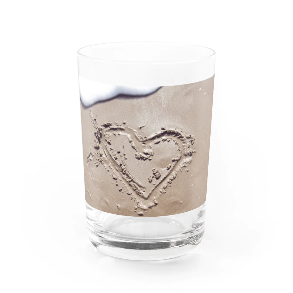 PALMLOVERSのI heart you Water Glass :front
