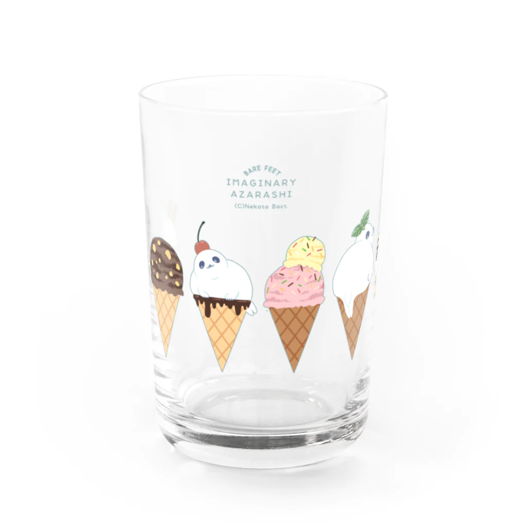 BARE FEET/猫田博人のアザラシアイス Water Glass :front