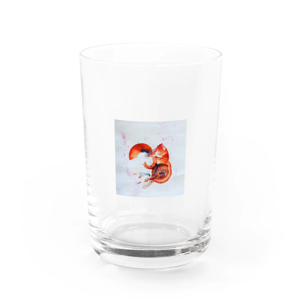 ニューヨークのオレンジ Water Glass :front