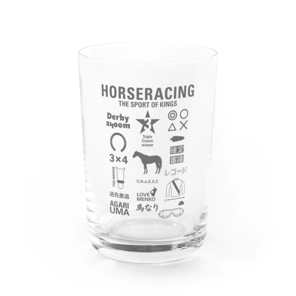 KAWAGOE GRAPHICSのHORSERACING GRAPHICS Water Glass :front