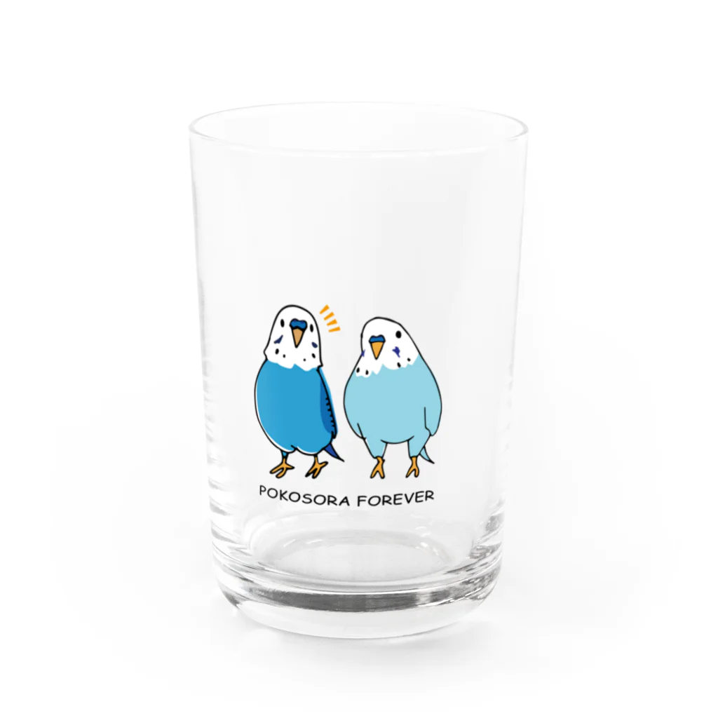 ポコそらグッズSHOPのポコそら２ショット Water Glass :front