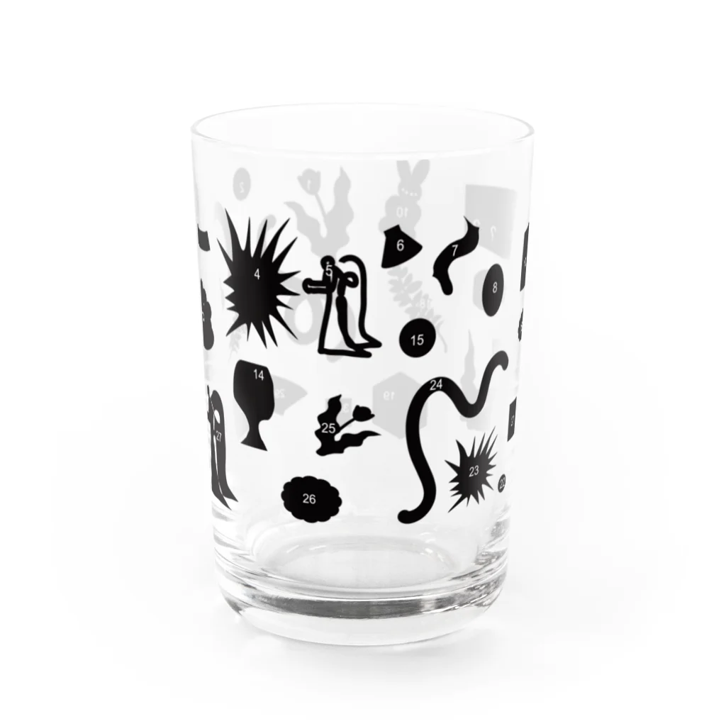 SHOP CMYKのCounting them C Water Glass :front