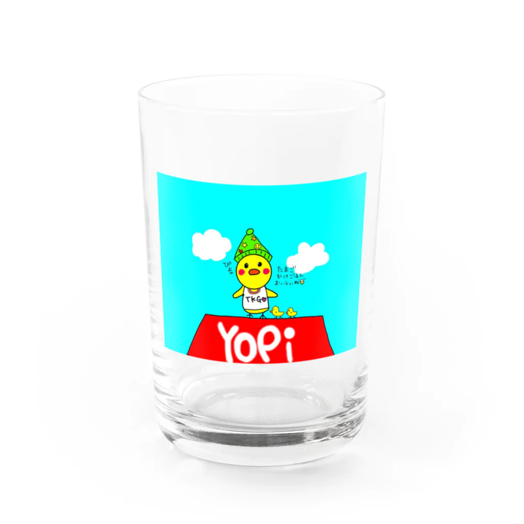 ぴよこくらぶのよぴ Water Glass :front