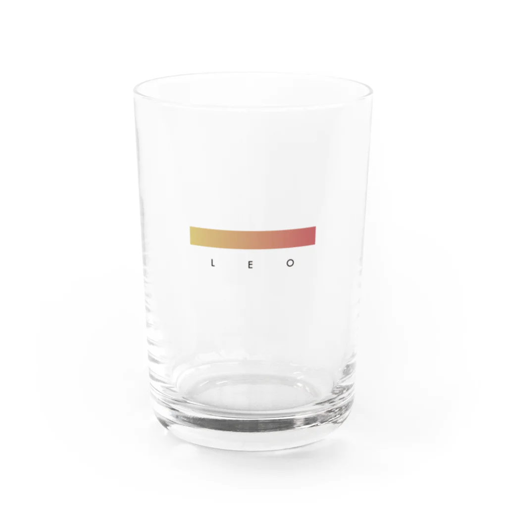 采井いろの【星座グラデ】獅子座/Leo Water Glass :front