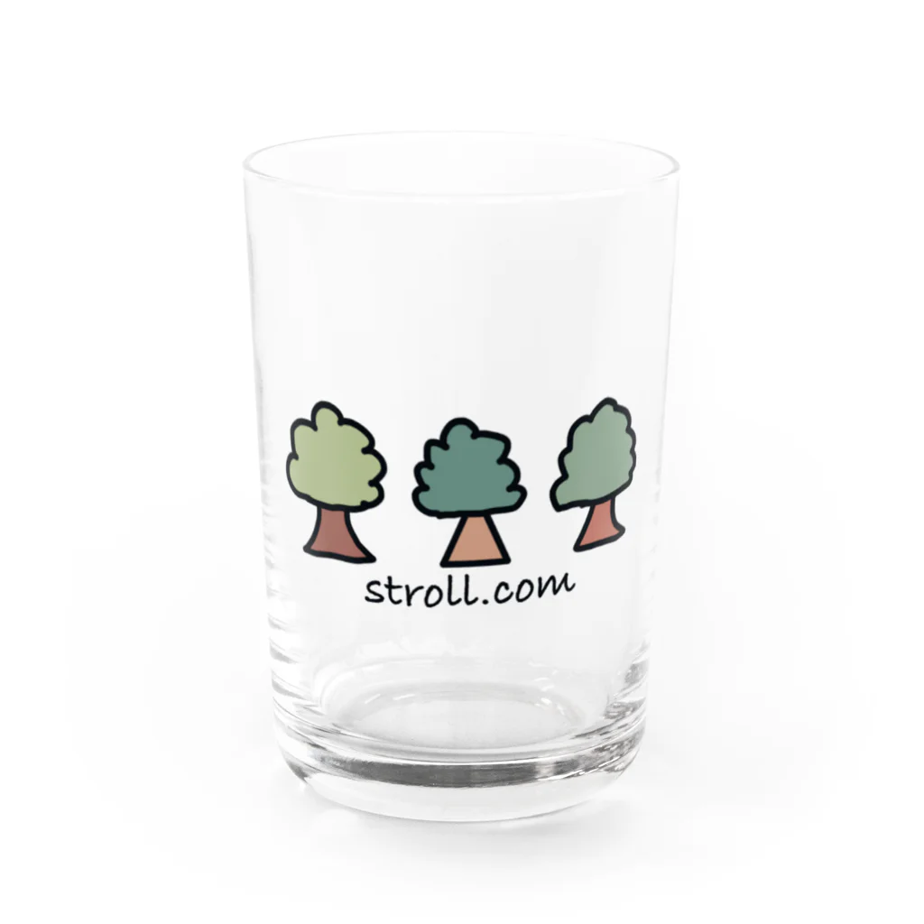 stroll.comのただの木と一服ぐっず グラス前面