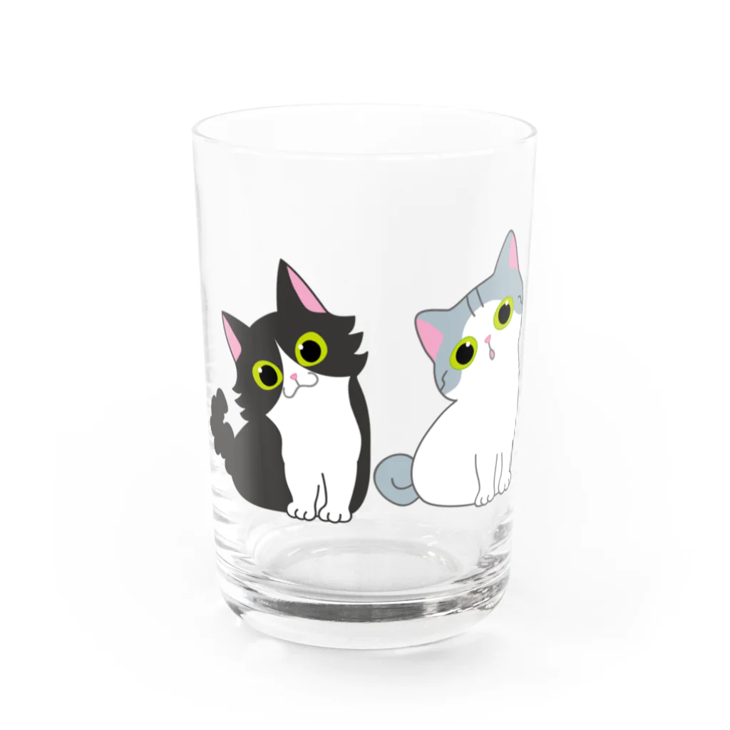 ちよよのおはるとくるみ Water Glass :front