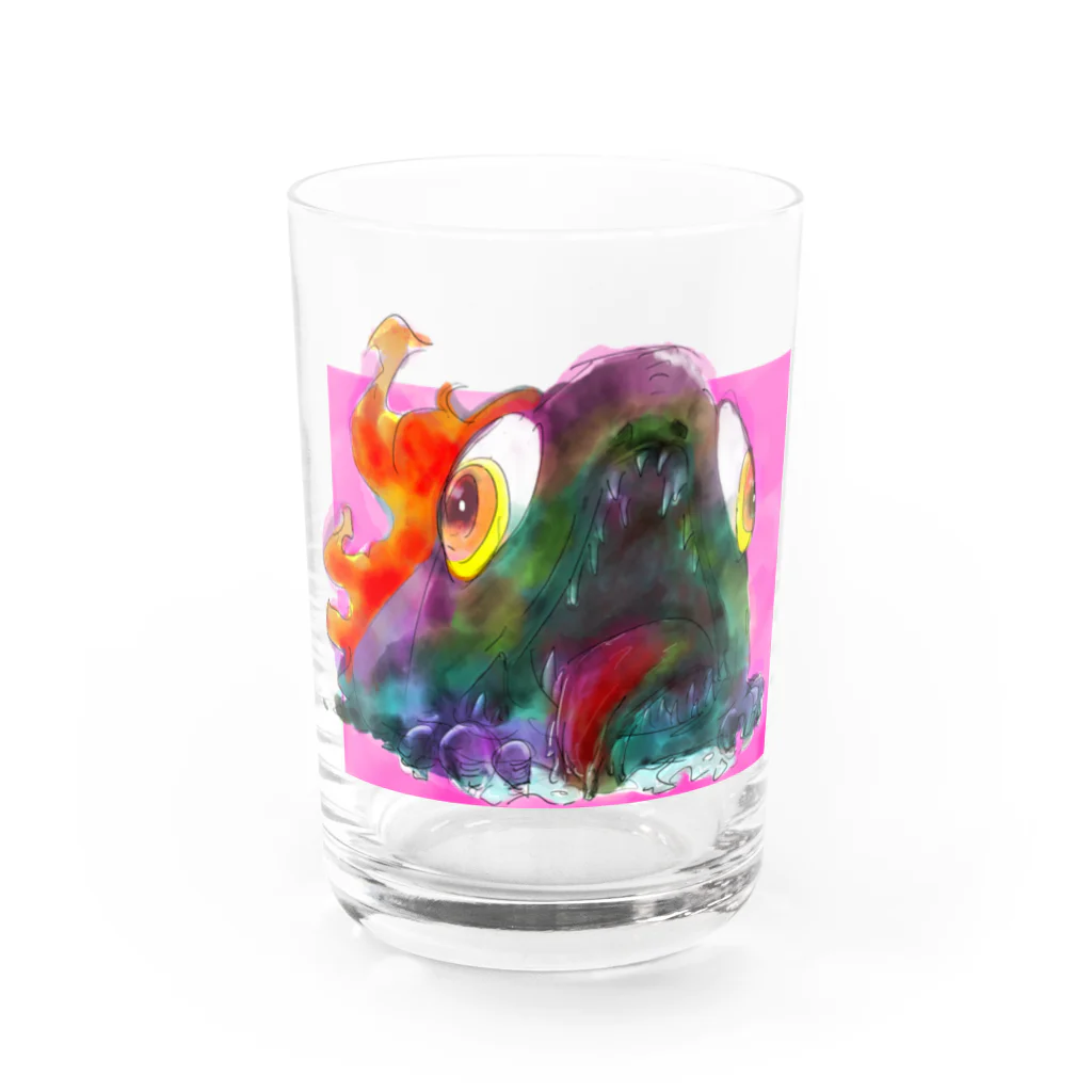 LIFE_is_a_JOKEの焼き魚ちゃん Water Glass :front