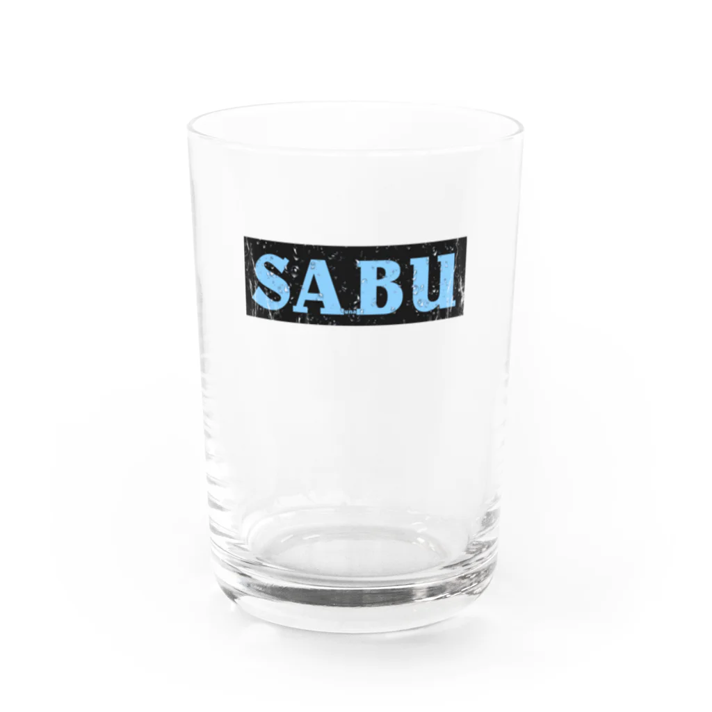 Saunazzyのサウナ部入会Tシャツ【ボックスロゴ】 Water Glass :front