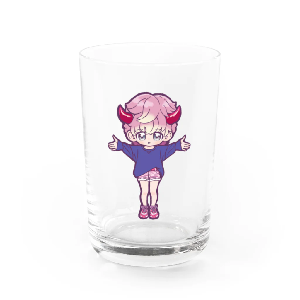 miyamon @創作BLの#小鬼哲平 - ハグ待ち・着衣ver Water Glass :front