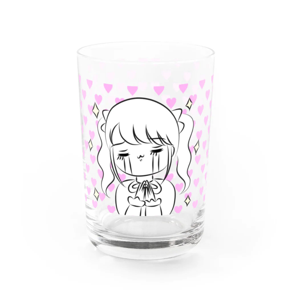 pino子 shopの推し大好きちゃん 推しに感謝 Water Glass :front