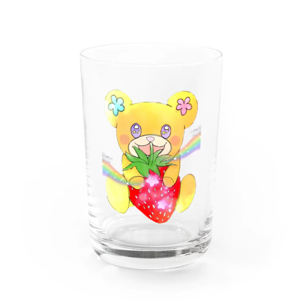 KANARIAの夢見るクマの、はなくまちゃん Water Glass :front