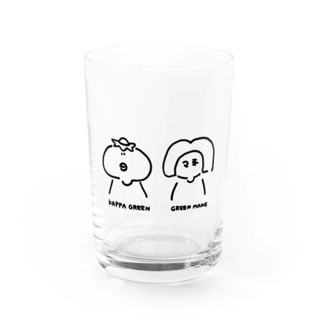 カッパぐりーん工房のgreen's Water Glass :front