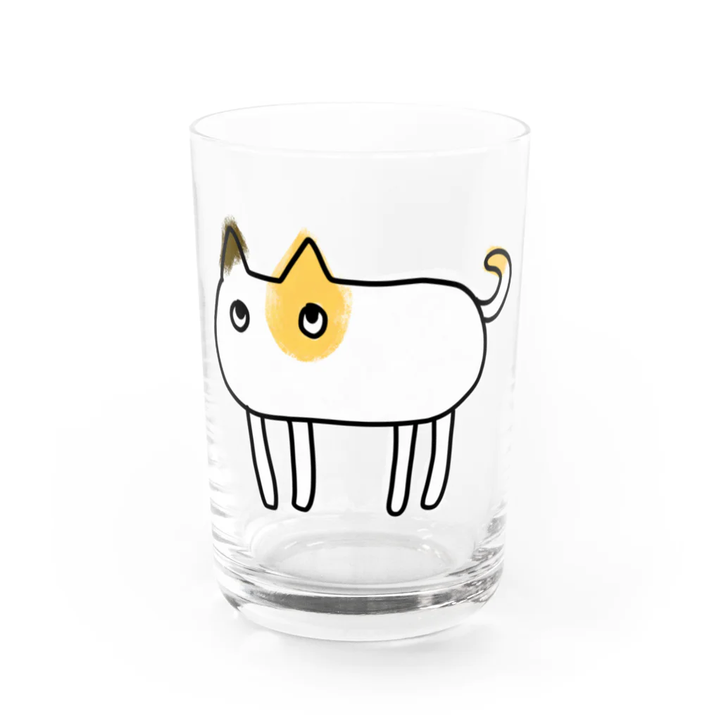 ミケネコFactoryのねこ Water Glass :front