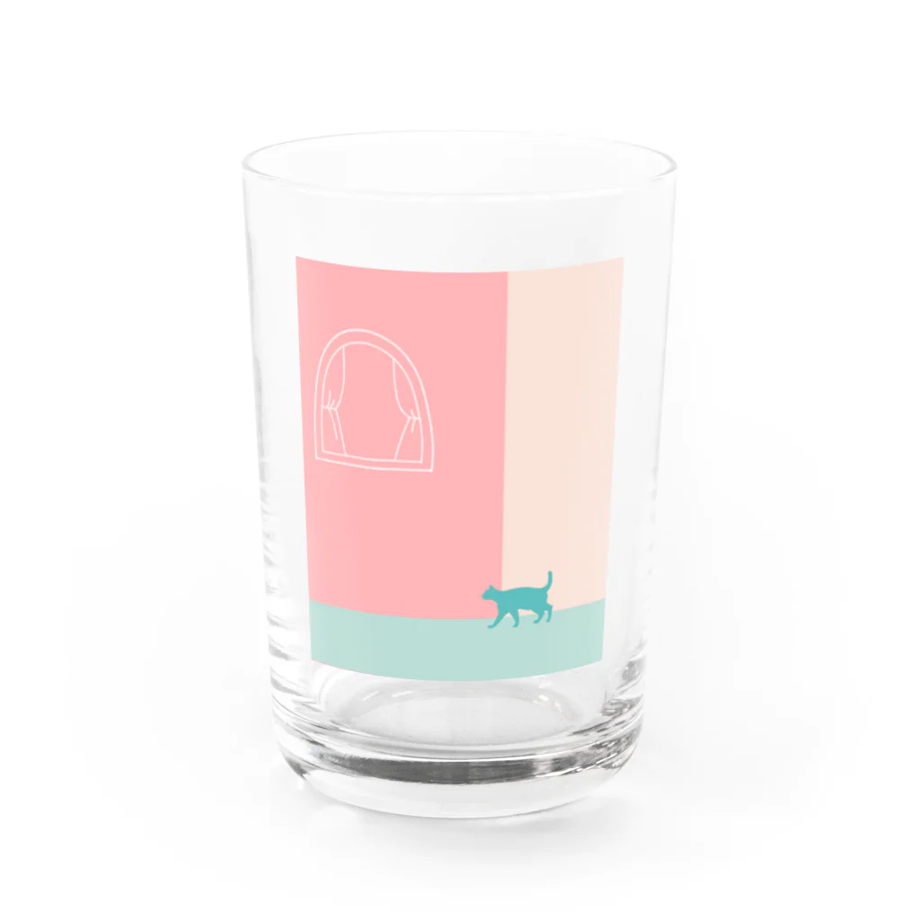 ねこや Ryoko -猫屋 りょうこ-のねこ　異国の趣き Water Glass :front