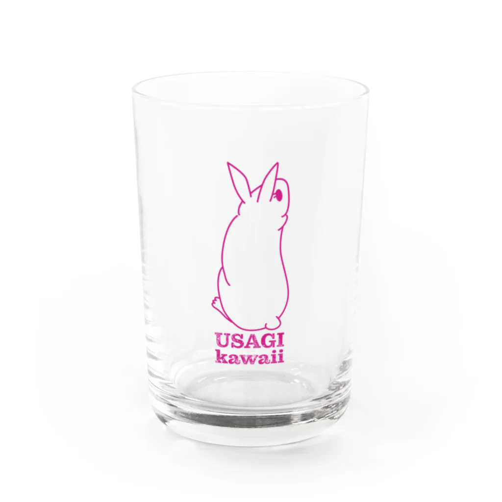 USAGI DESIGN -emi-のUSAGI kawaii グラス前面