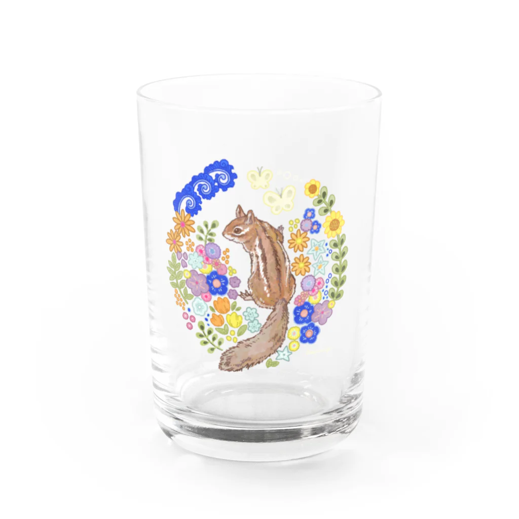 asamin / 愛紗美の夜の森 Water Glass :front