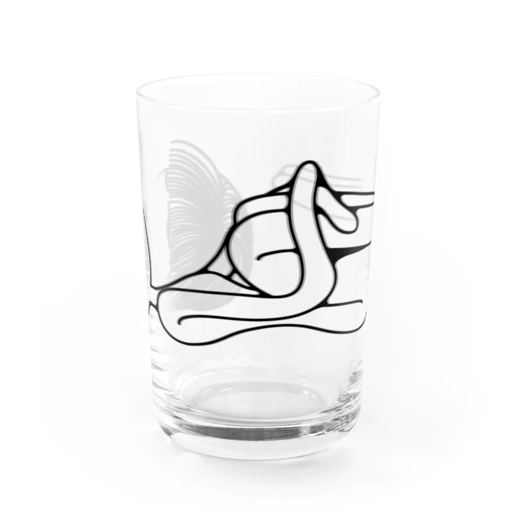 Jitome-no-omiseのJito-pukapuka  Water Glass :front