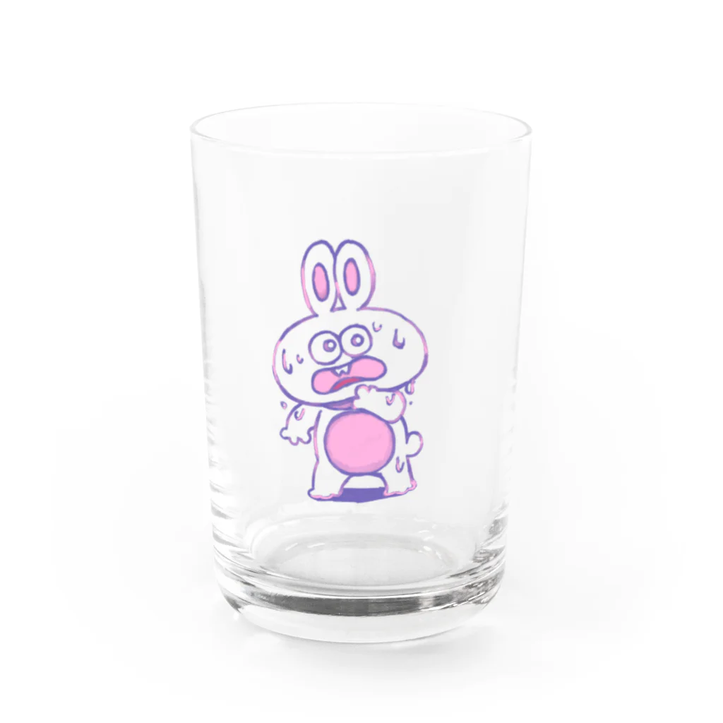 loveのうさらぶくん Water Glass :front