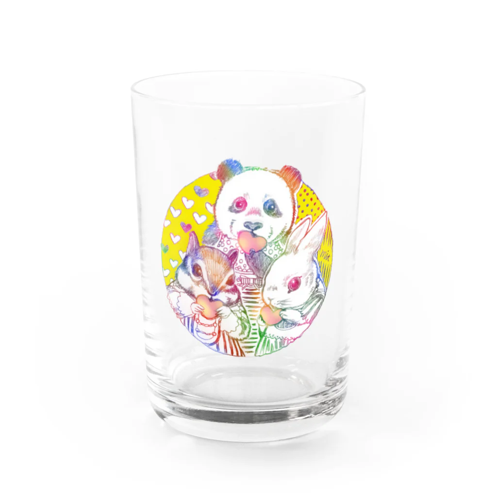 COCO RIBBONの愛ならあるよ♡ Water Glass :front