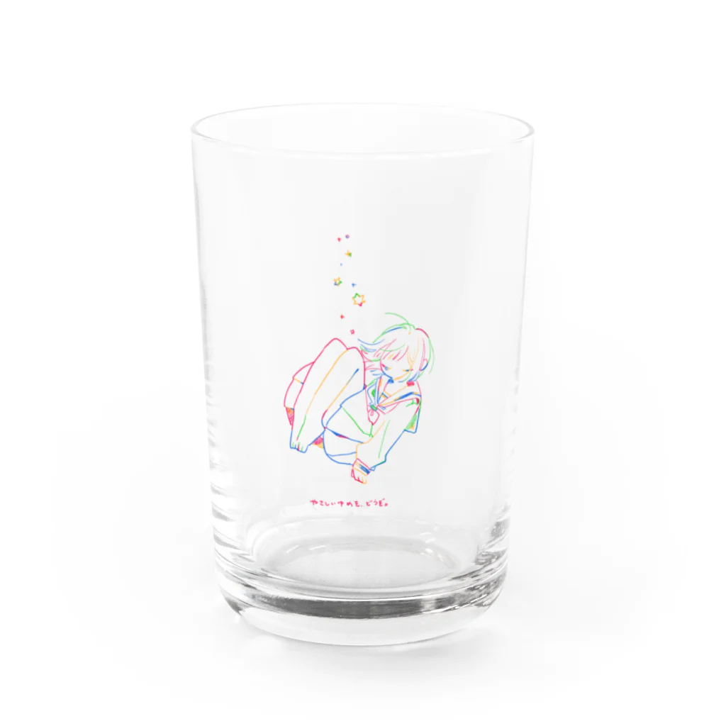 きまぐれふぇるまあたのおやすみ Water Glass :front