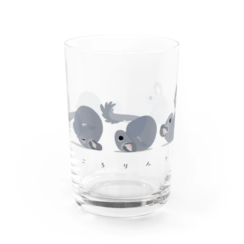 ねずりすSHOPのころりんチンチラ Water Glass :front