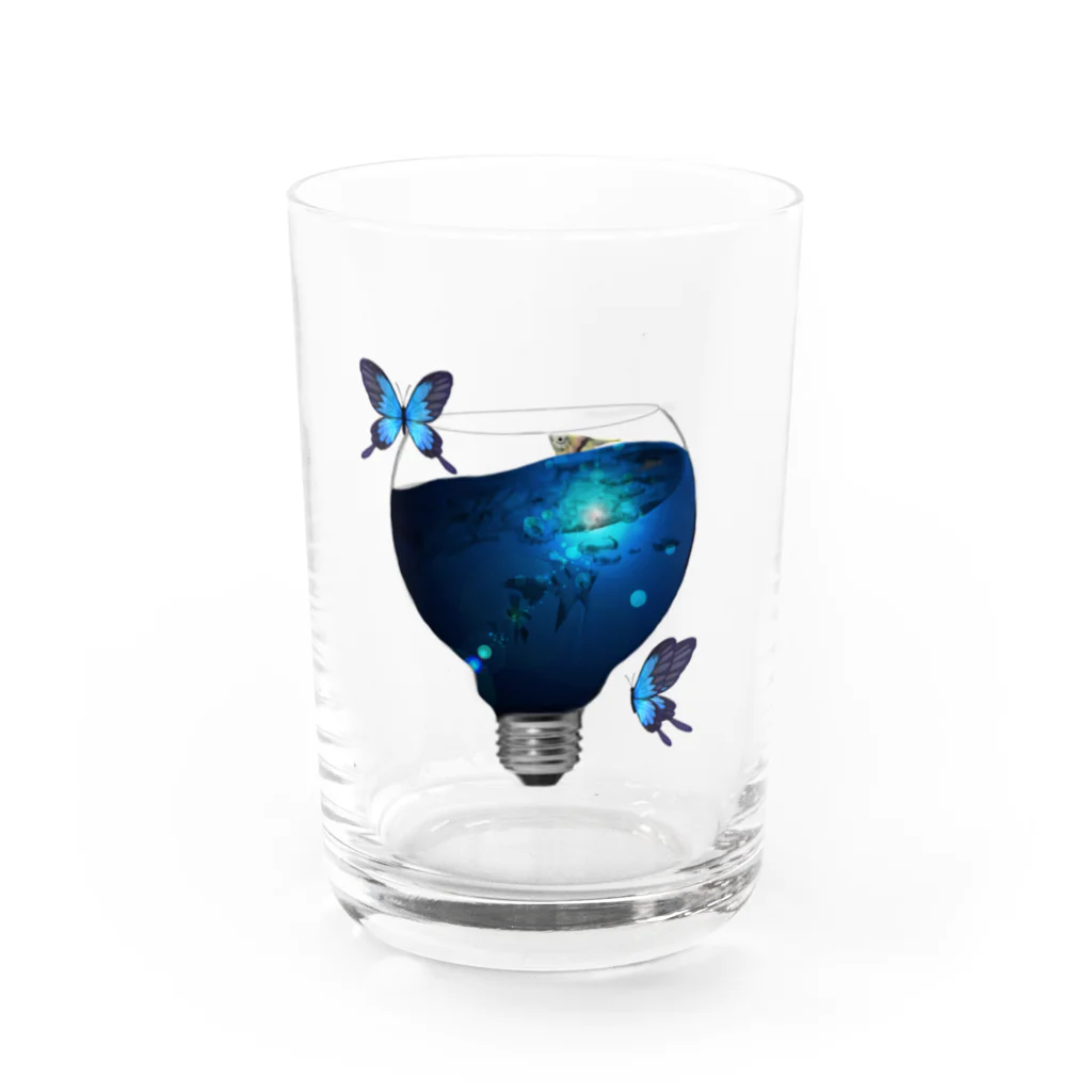 なるときんときんSHOPのtropical fish Water Glass :front