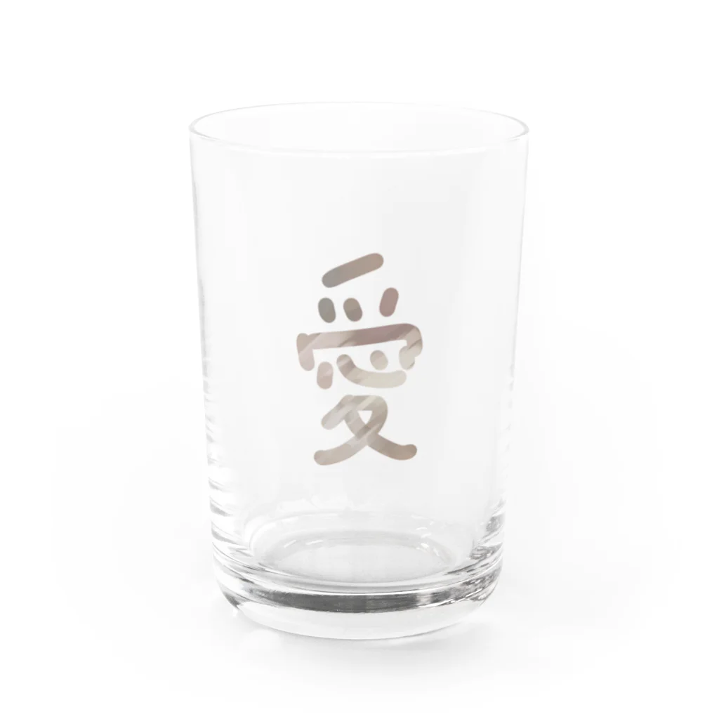 Questionの愛 Water Glass :front