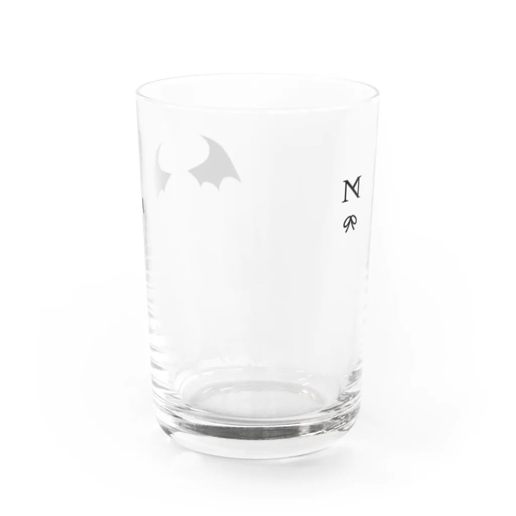 wktkライブ公式グッズショップの「NM」グラス Water Glass :front