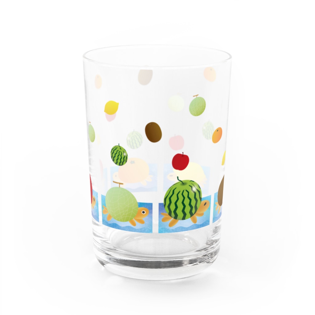 かるなぼっくすのフルーツかめングラス01 Water Glass :front