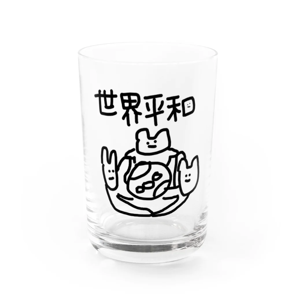 エビチリの世界平和 Water Glass :front