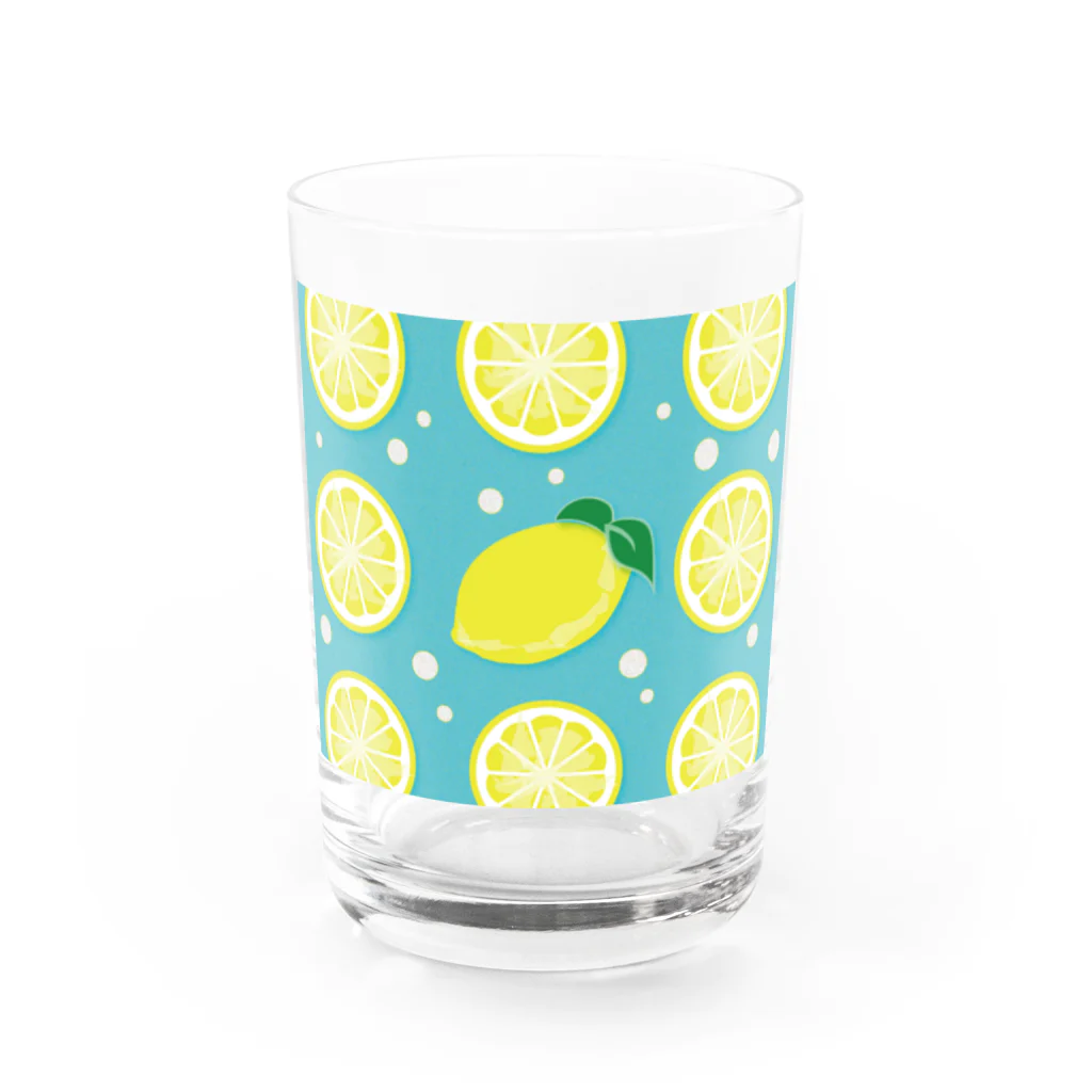 メリールルデザインのレモンちゃん Water Glass :front