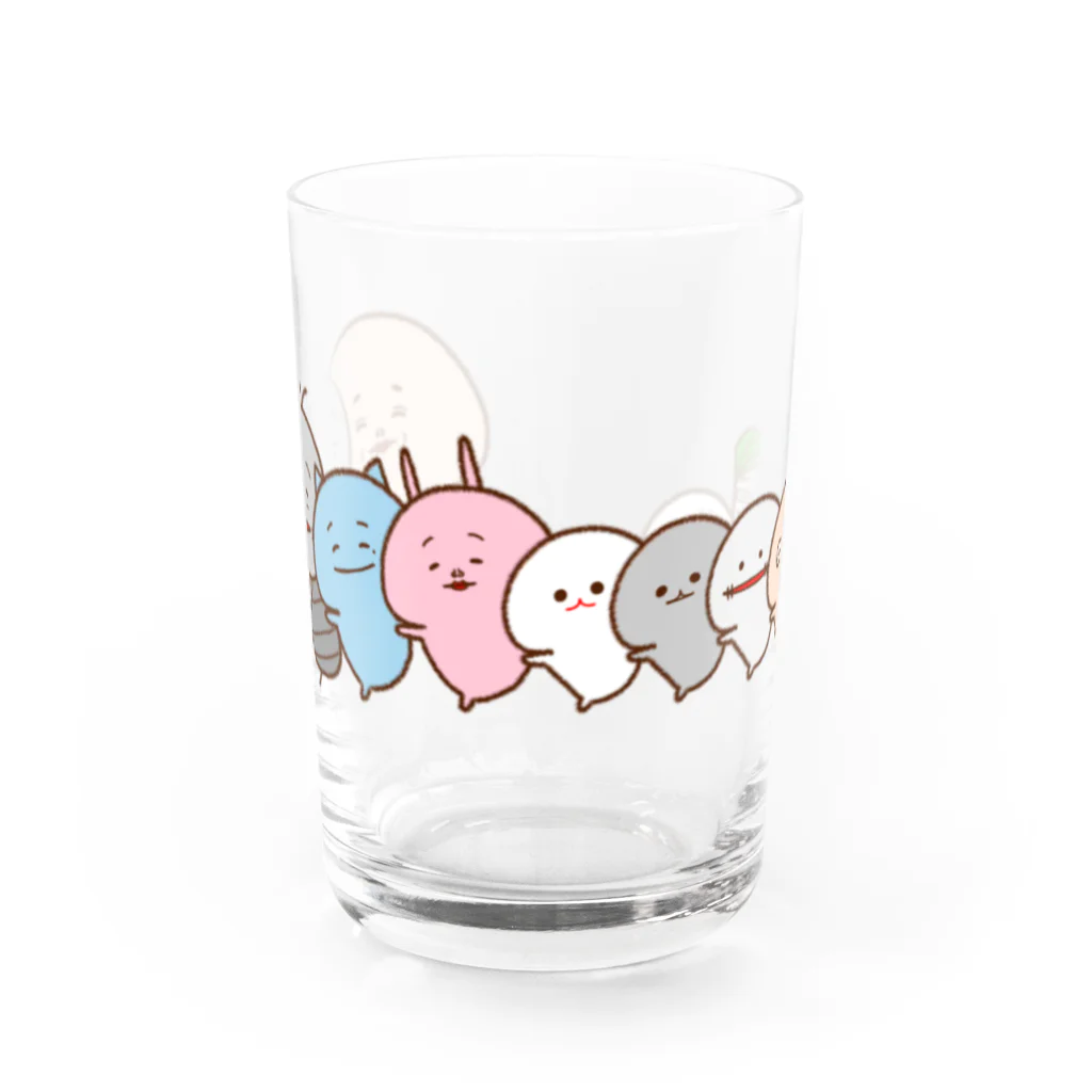 みじめちゃん@LINEスタンプ販売中のFamily Water Glass :front