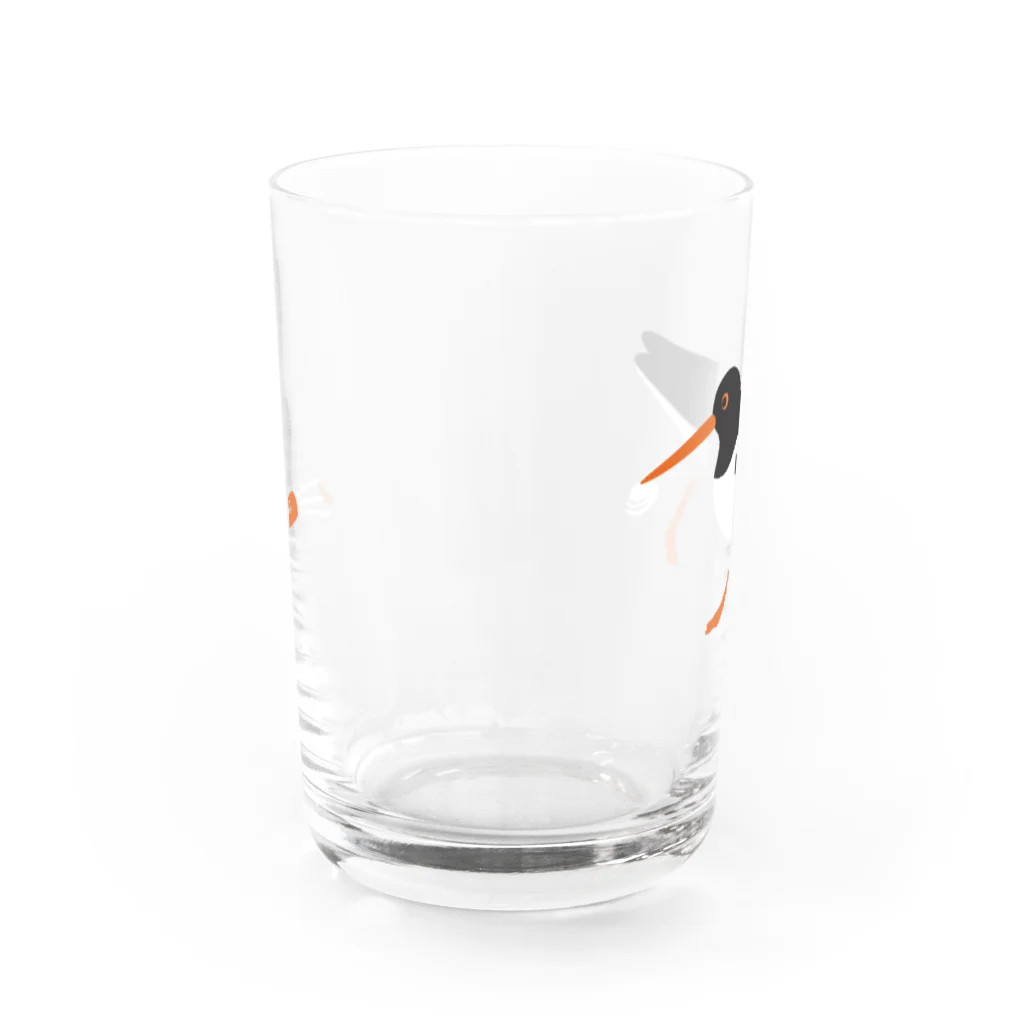 piro piro piccoloのミヤコドリとにんじん Water Glass :front