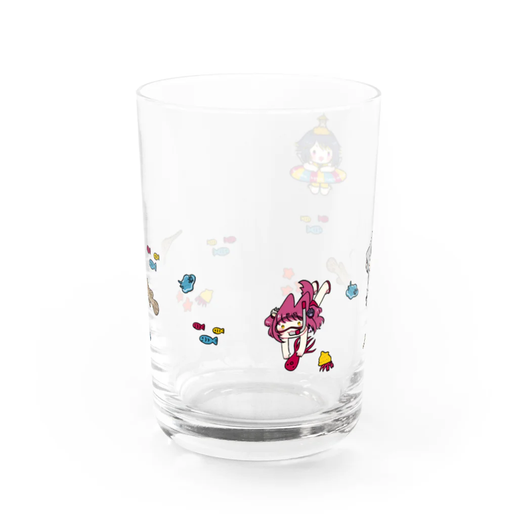 わんにゃんぽっぽのわんにゃんぽっぽ夏グラス Water Glass :front