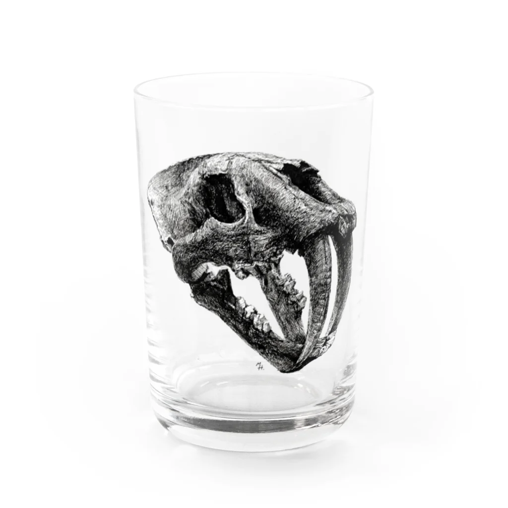 segasworksのSmilodon(skull) Water Glass :front