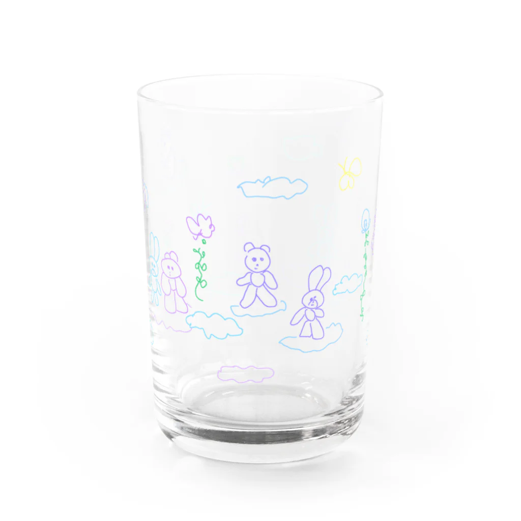 くまきちショップやさんのやすみじかん Water Glass :front