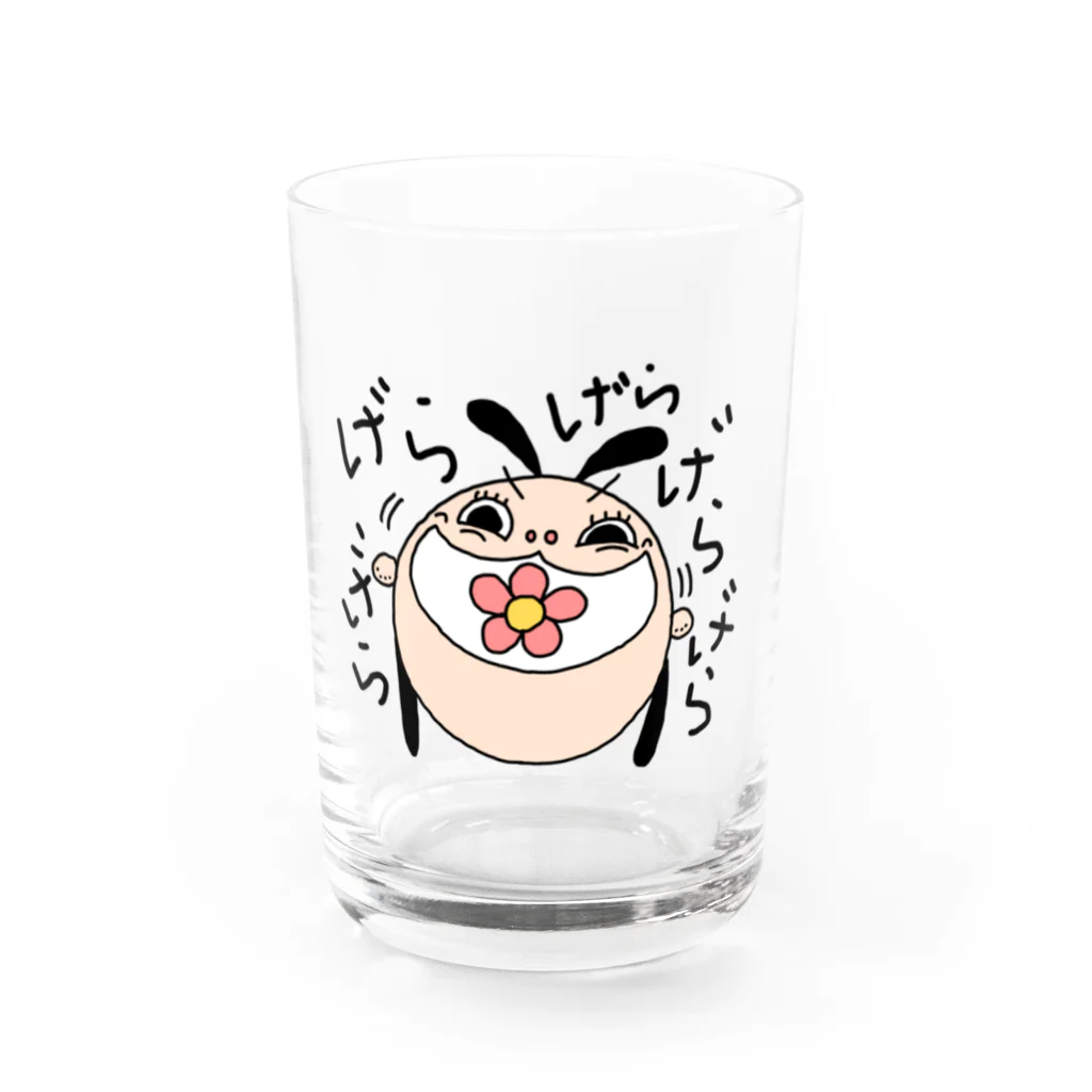 爪工房REVERSIのはなコロ笑笑 Water Glass :front