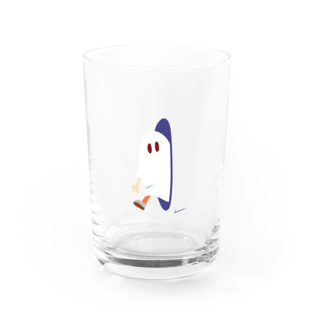 CHIMNEY雑貨店の穴からななしのおばけちゃん Water Glass :front