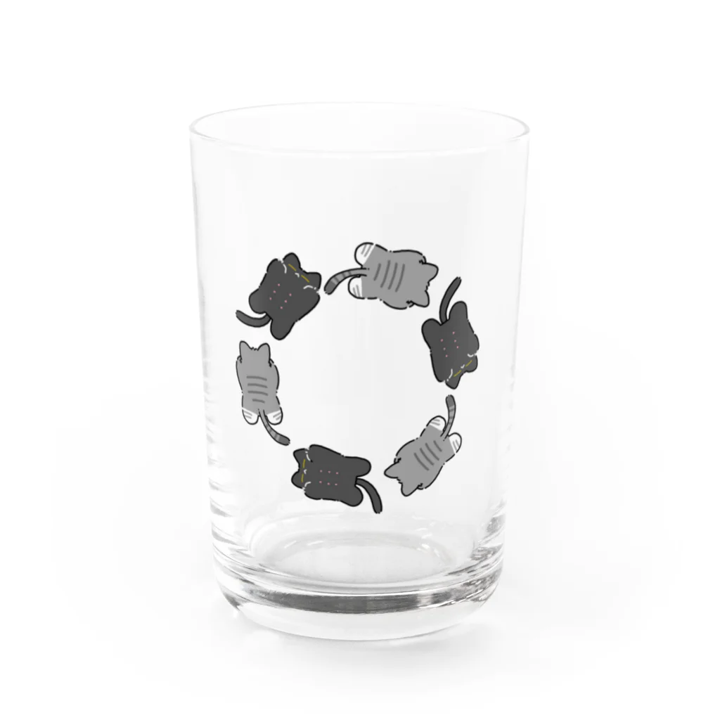 無名店のねこのわ Water Glass :front