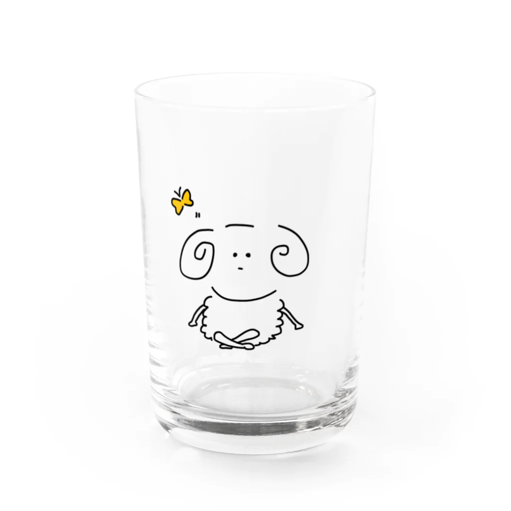 ちゃその仰ぐ羊くん Water Glass :front